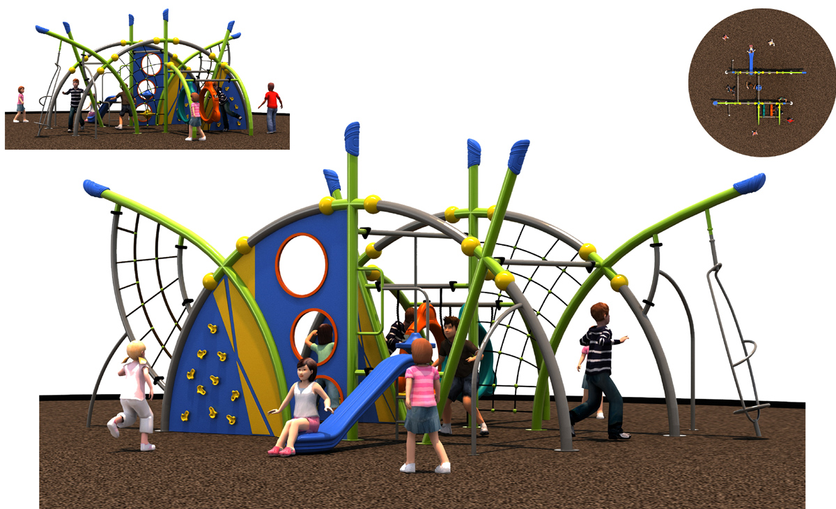 Rope Playground for park ? Backyard Playgrounds | Bluejayset Playground Heaven