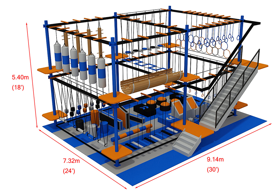 Rope playground ? Ninja Warrior Courses | Bluejayset Playground Heaven