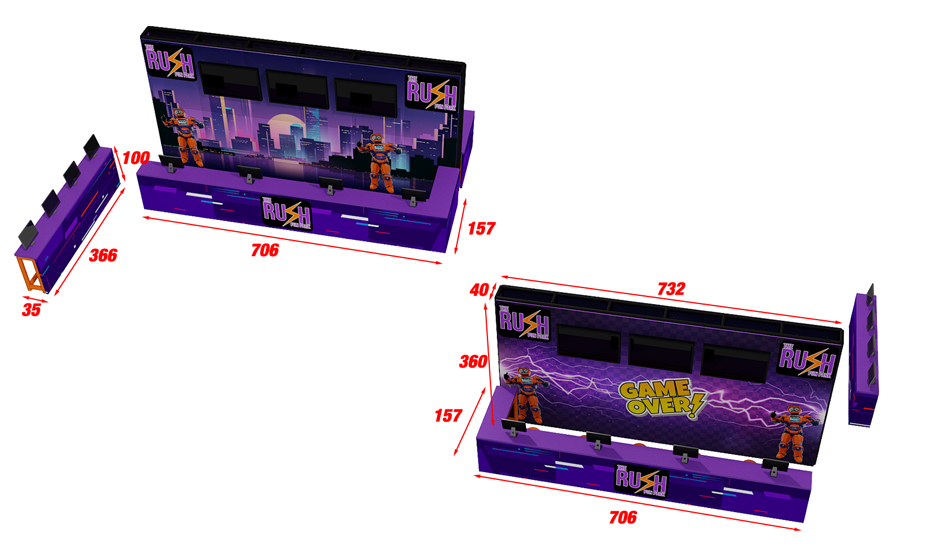 BJ-JB003 - Rush Trampoline park - Trampoline Park | Bluejayset Playground Heaven
