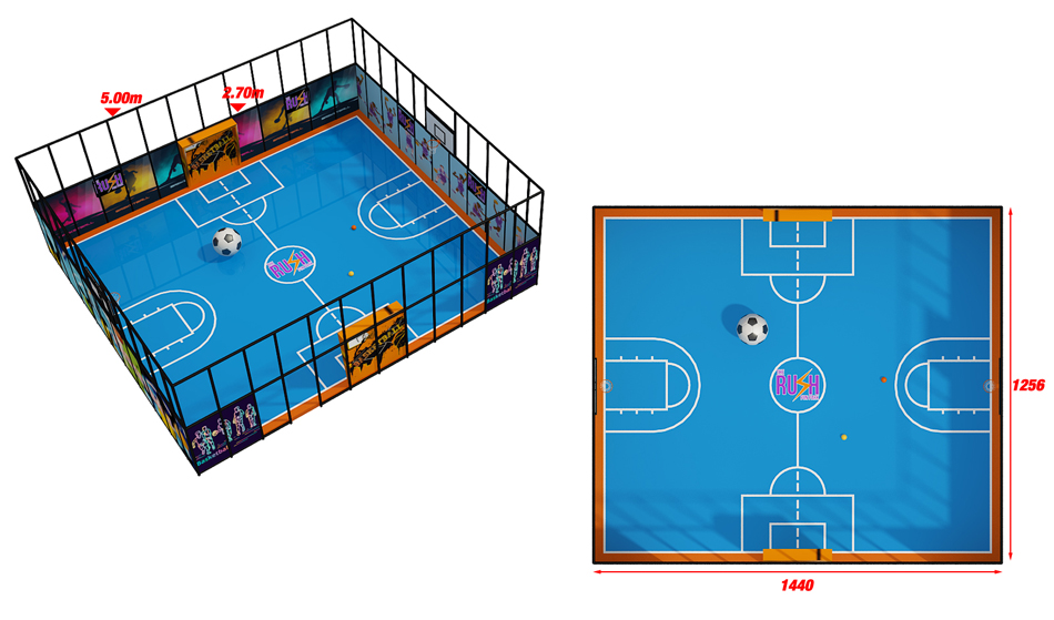 BJ-JB003 - Rush Trampoline park - Trampoline Park | Bluejayset Playground Heaven