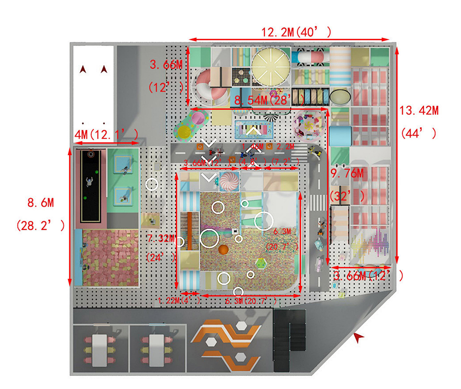 BJ-B1663 - Soft play area for kids - Indoor Playgrounds | Bluejayset Playground Heaven