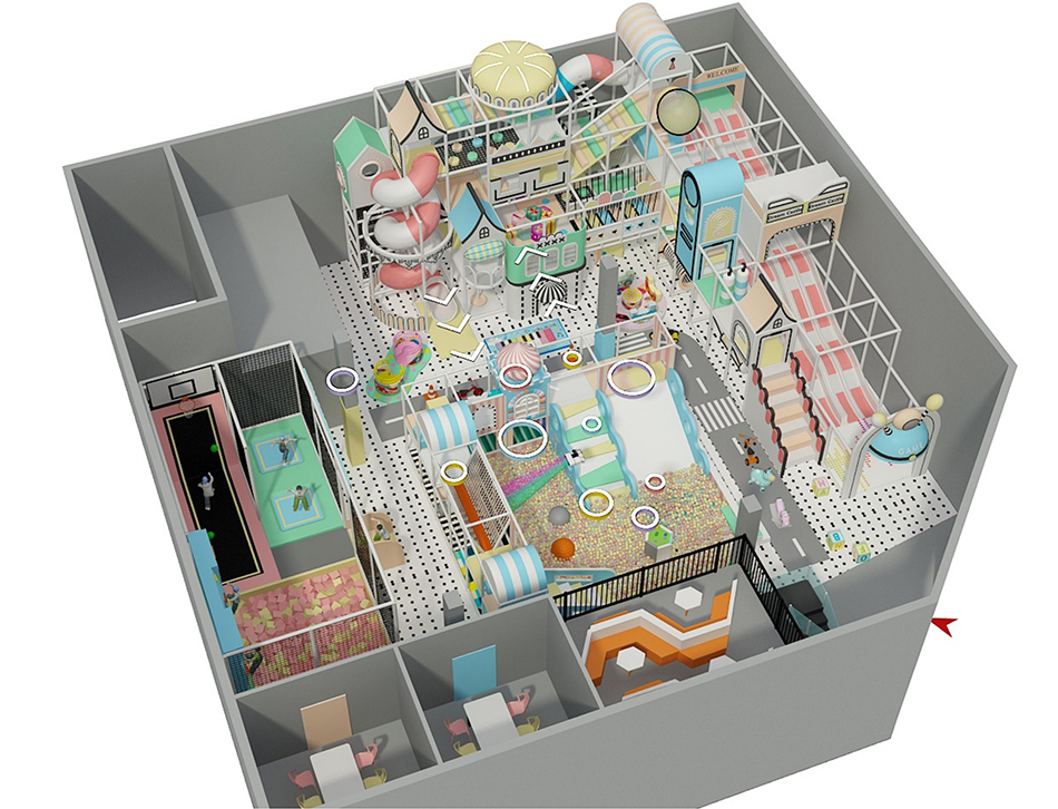 BJ-B1663 - Soft play area for kids - Indoor Playgrounds | Bluejayset Playground Heaven