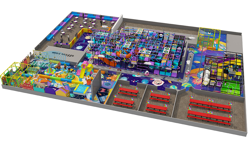 BJ-B1671 - Space theme indoor playground - Indoor Playgrounds | Bluejayset Playground Heaven