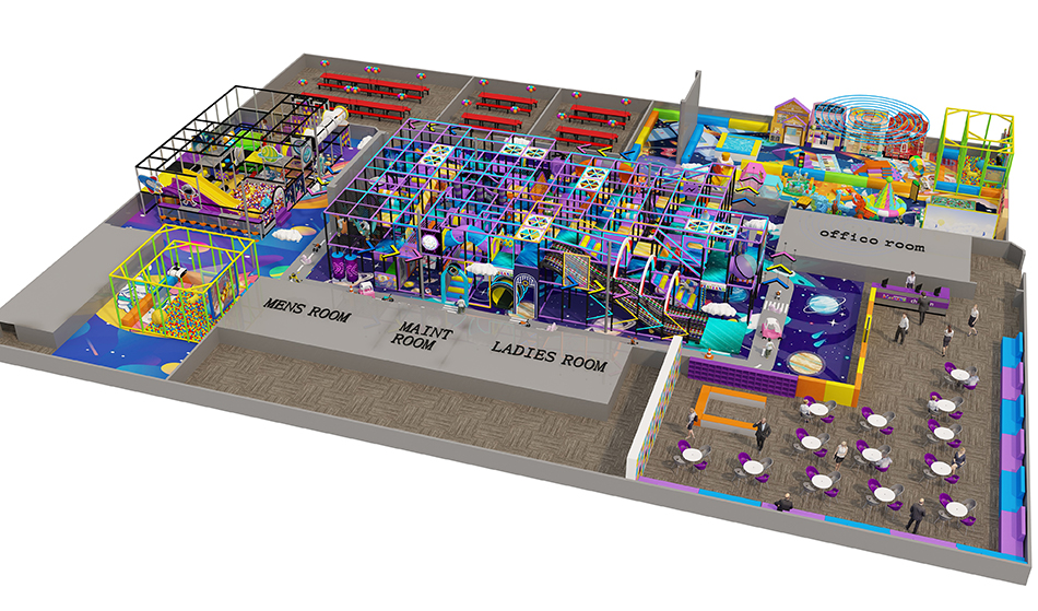 BJ-B1671 - Space theme indoor playground - Indoor Playgrounds | Bluejayset Playground Heaven