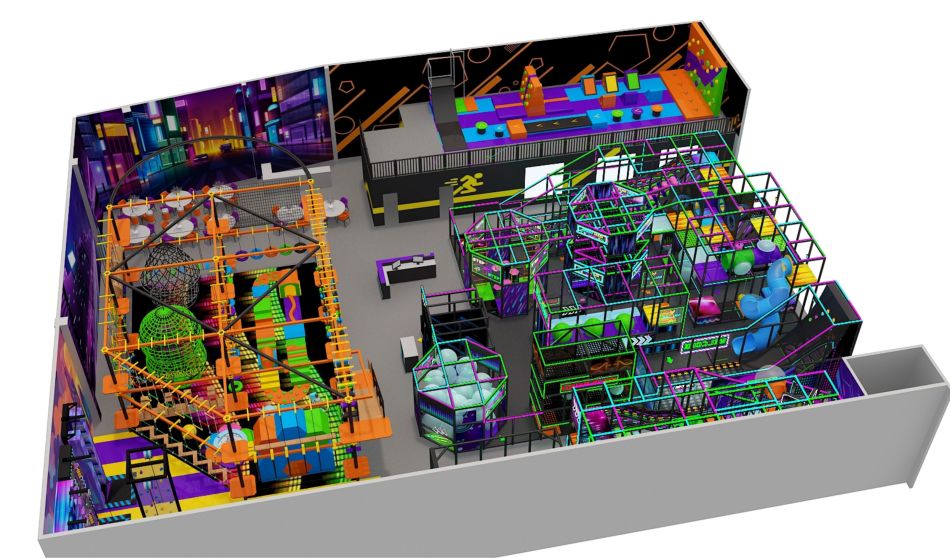 BJ-B1688 - Sport indoor playground - Indoor Playgrounds | Bluejayset Playground Heaven