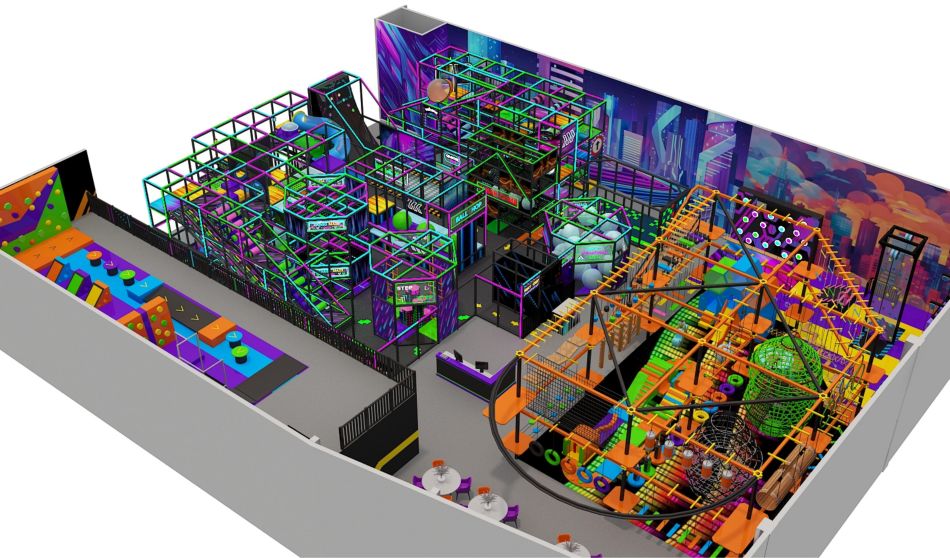 BJ-B1688 - Sport indoor playground - Indoor Playgrounds | Bluejayset Playground Heaven