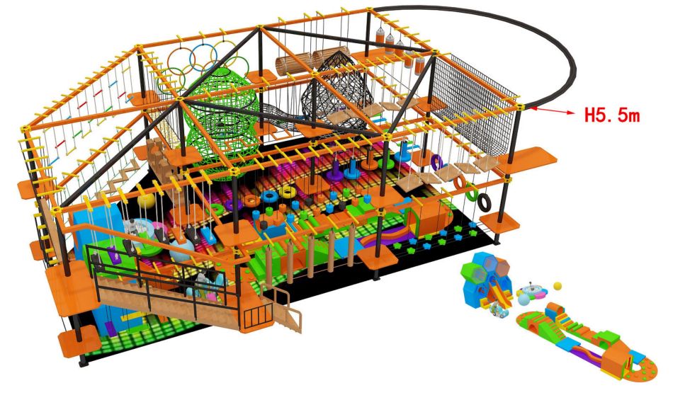 BJ-B1688 - Sport indoor playground - Indoor Playgrounds | Bluejayset Playground Heaven