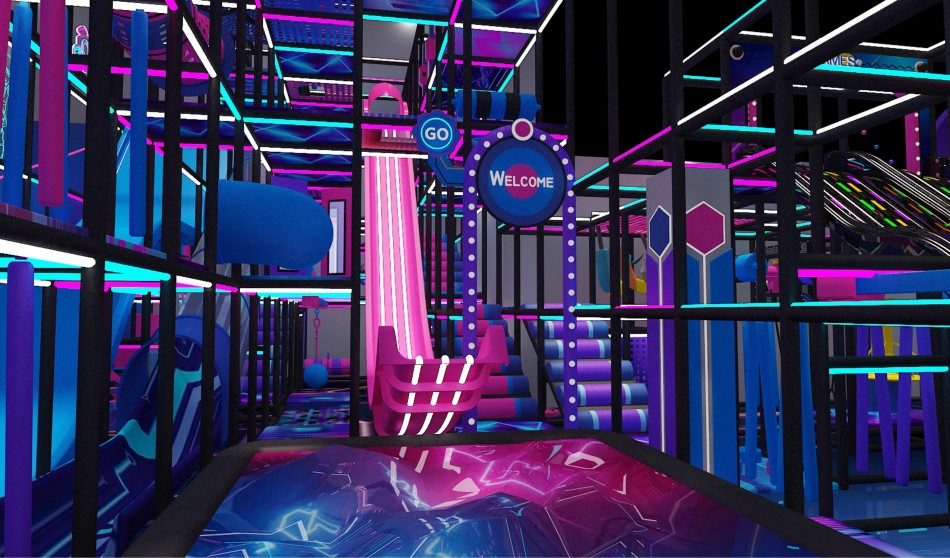 BJ-JA002 - Super Adverture Trampoline park - Trampoline Park | Bluejayset Playground Heaven
