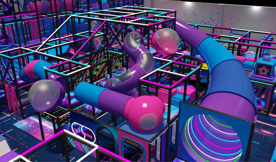 BJ-JA002 - Super Adverture Trampoline park - Trampoline Park | Bluejayset Playground Heaven