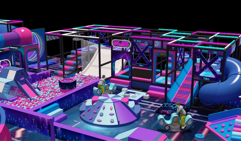 BJ-JA002 - Super Adverture Trampoline park - Trampoline Park | Bluejayset Playground Heaven