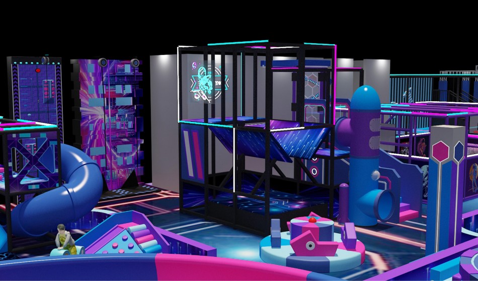 BJ-JA002 - Super Adverture Trampoline park - Trampoline Park | Bluejayset Playground Heaven