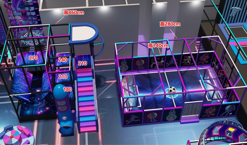 BJ-JA002 - Super Adverture Trampoline park - Trampoline Park | Bluejayset Playground Heaven