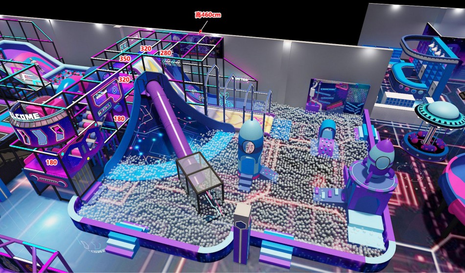 BJ-JA002 - Super Adverture Trampoline park - Trampoline Park | Bluejayset Playground Heaven