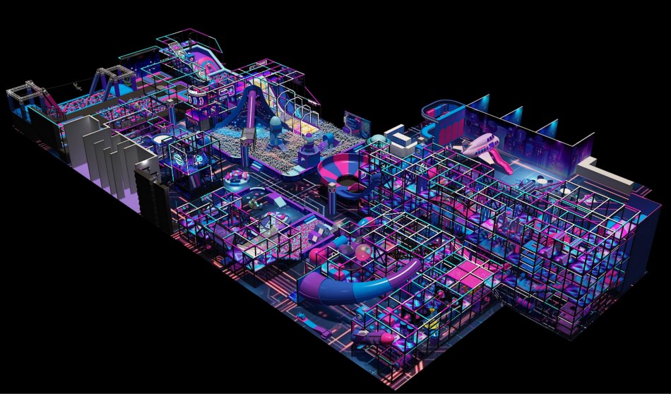BJ-JA002 - Super Adverture Trampoline park - Trampoline Park | Bluejayset Playground Heaven