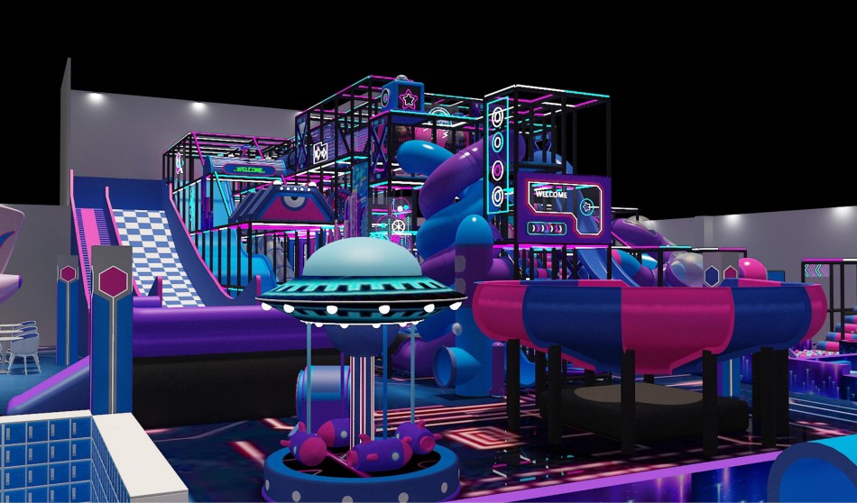 BJ-JA002 - Super Adverture Trampoline park - Trampoline Park | Bluejayset Playground Heaven