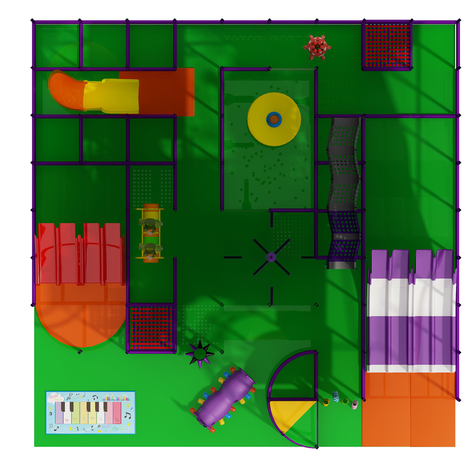 BJ-JA037-2567 - Trampoline area for birthday party - Trampoline Park | Bluejayset Playground Heaven