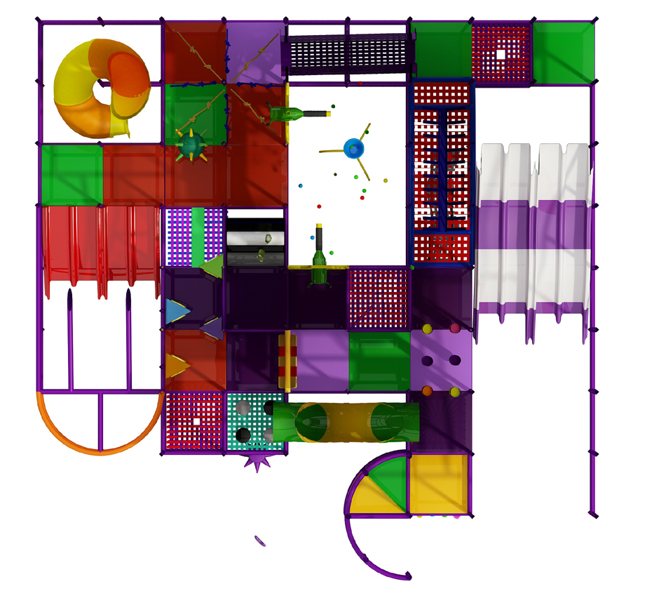 BJ-JA037-2567 - Trampoline area for birthday party - Trampoline Park | Bluejayset Playground Heaven