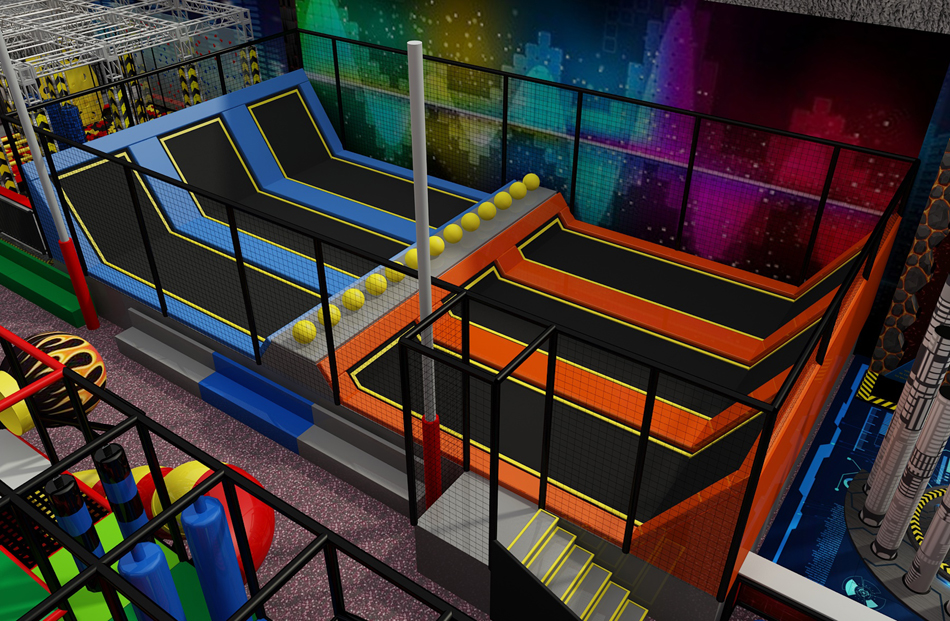 BJ-JD004 - trampoline for sale - Trampoline Park | Bluejayset Playground Heaven
