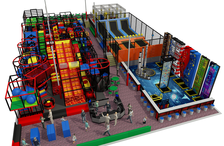 BJ-JD004 - trampoline for sale - Trampoline Park | Bluejayset Playground Heaven