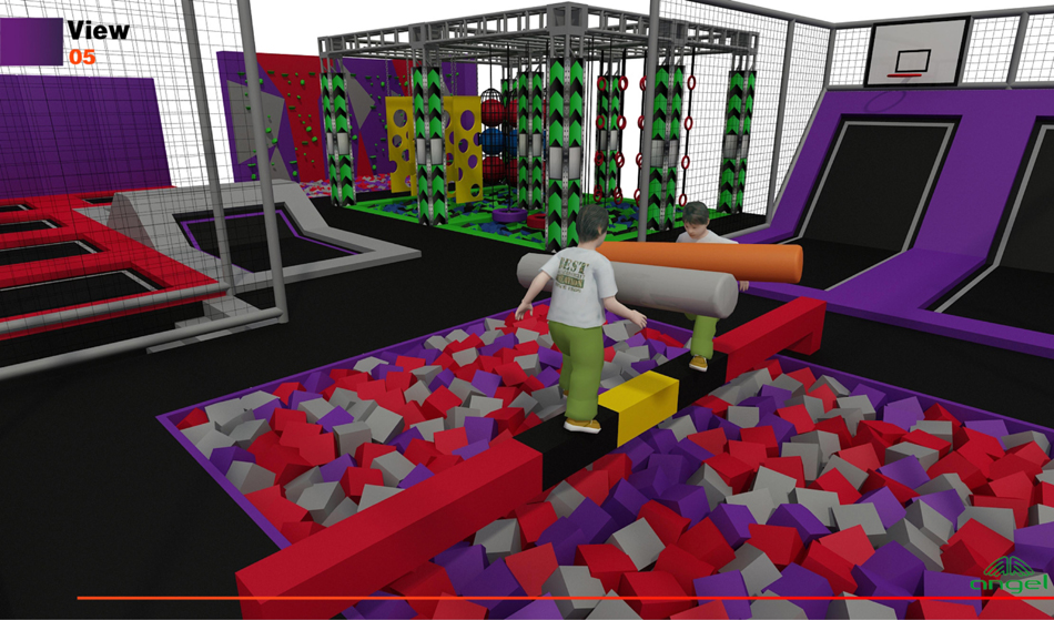 BJ-JC004 - trampoline gym - Trampoline Park | Bluejayset Playground Heaven