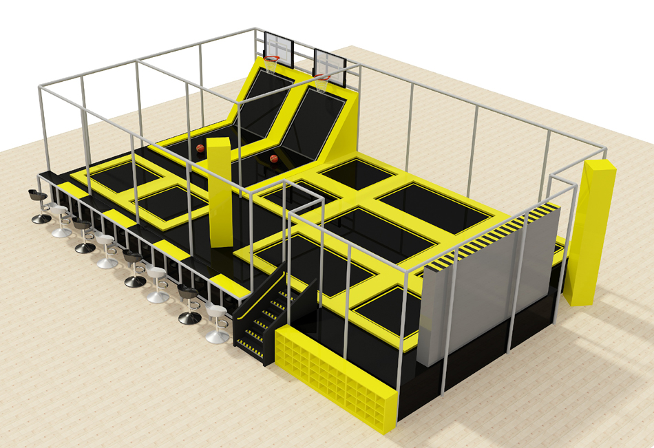 BJ-JC040 - trampoline park - Trampoline Park | Bluejayset Playground Heaven