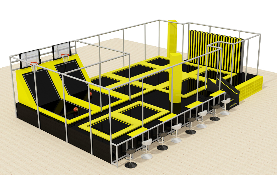 BJ-JC040 - trampoline park - Trampoline Park | Bluejayset Playground Heaven