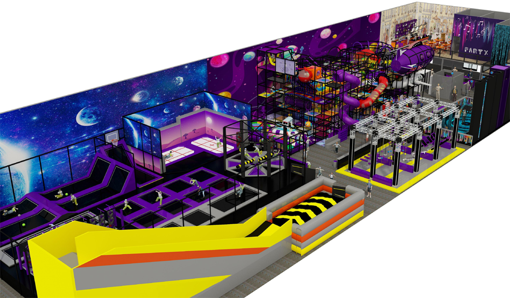 BJ-JA004 - trampoline park - Trampoline Park | Bluejayset Playground Heaven