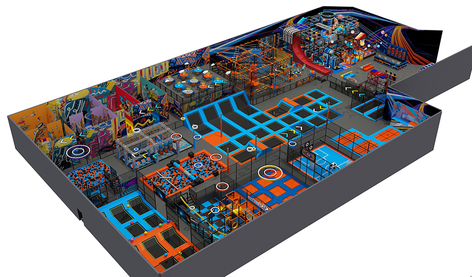 BJ-JA038 - Trampoline park Business - Trampoline Park | Bluejayset Playground Heaven