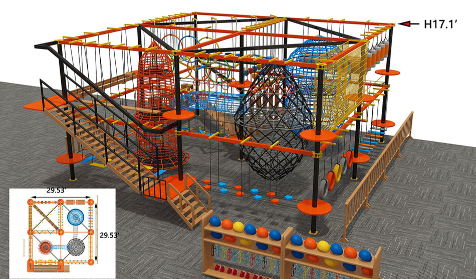 BJ-JA038 - Trampoline park Business - Trampoline Park | Bluejayset Playground Heaven