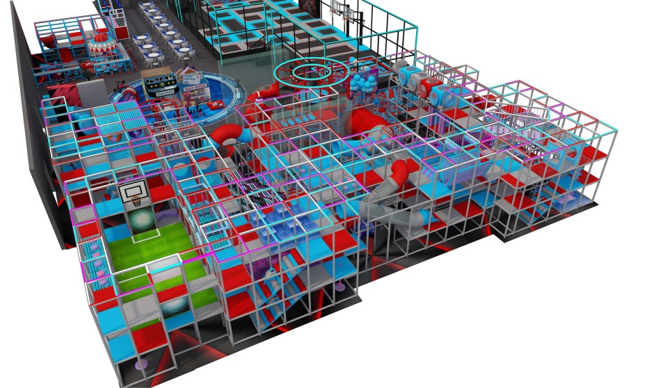 Trampoline park equipment for sale ? Trampoline Park | Bluejayset Playground Heaven