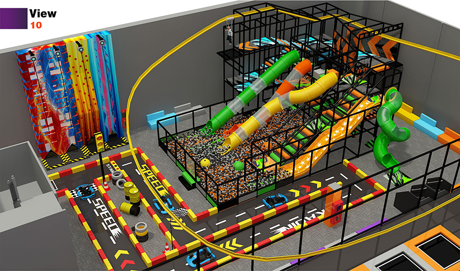 BJ-JA039 - Trampoline park for sale USA - Trampoline Park | Bluejayset Playground Heaven