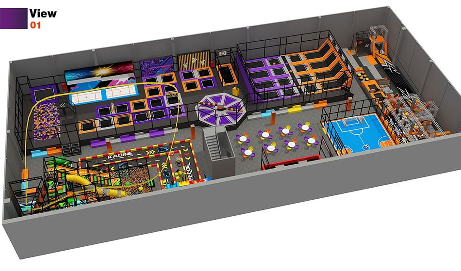 BJ-JA039 - Trampoline park for sale USA - Trampoline Park | Bluejayset Playground Heaven