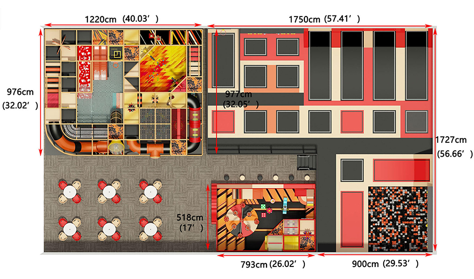 BJ-JC003 - Trampoline park USA - Trampoline Park | Bluejayset Playground Heaven