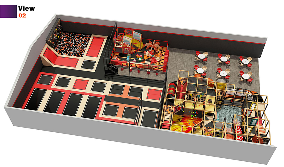 BJ-JC003 - Trampoline park USA - Trampoline Park | Bluejayset Playground Heaven