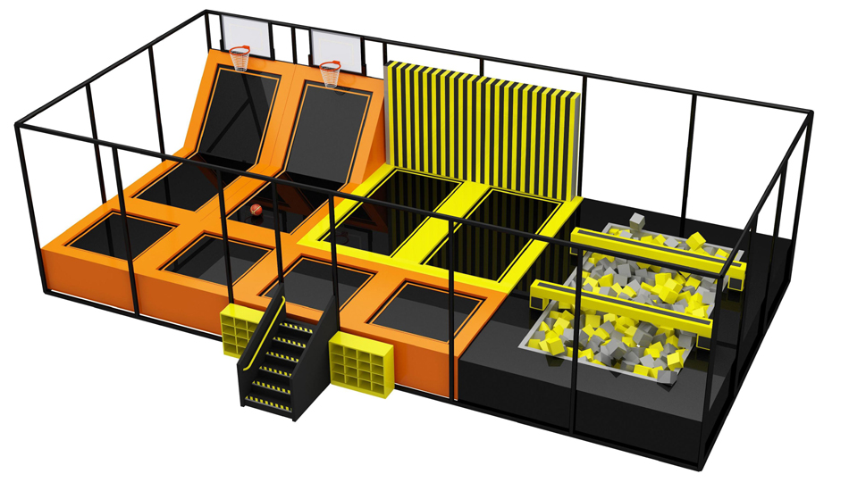 BJ-JC038 - trampoline price - Trampoline Park | Bluejayset Playground Heaven