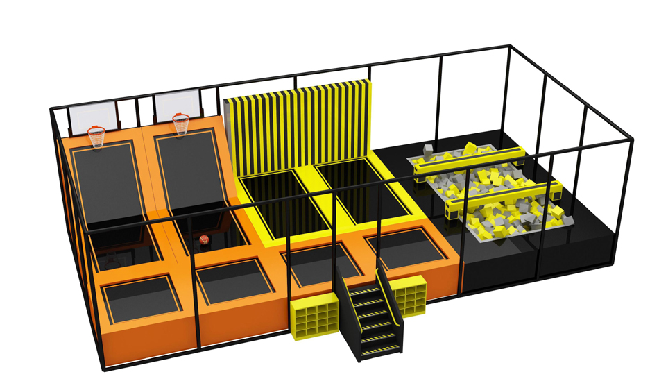 BJ-JC038 - trampoline price - Trampoline Park | Bluejayset Playground Heaven