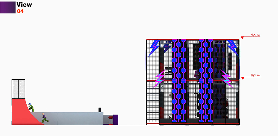 Two levels Ninja warrior course ? Ninja Warrior Courses | Bluejayset Playground Heaven