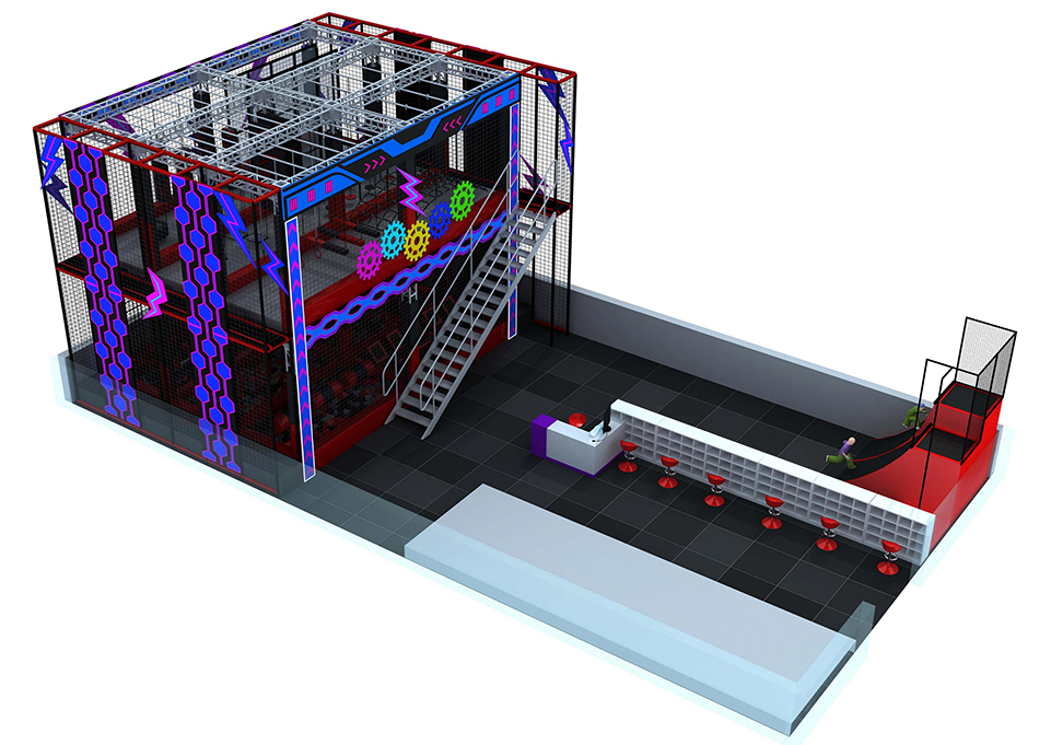 Two levels Ninja warrior course ? Ninja Warrior Courses | Bluejayset Playground Heaven