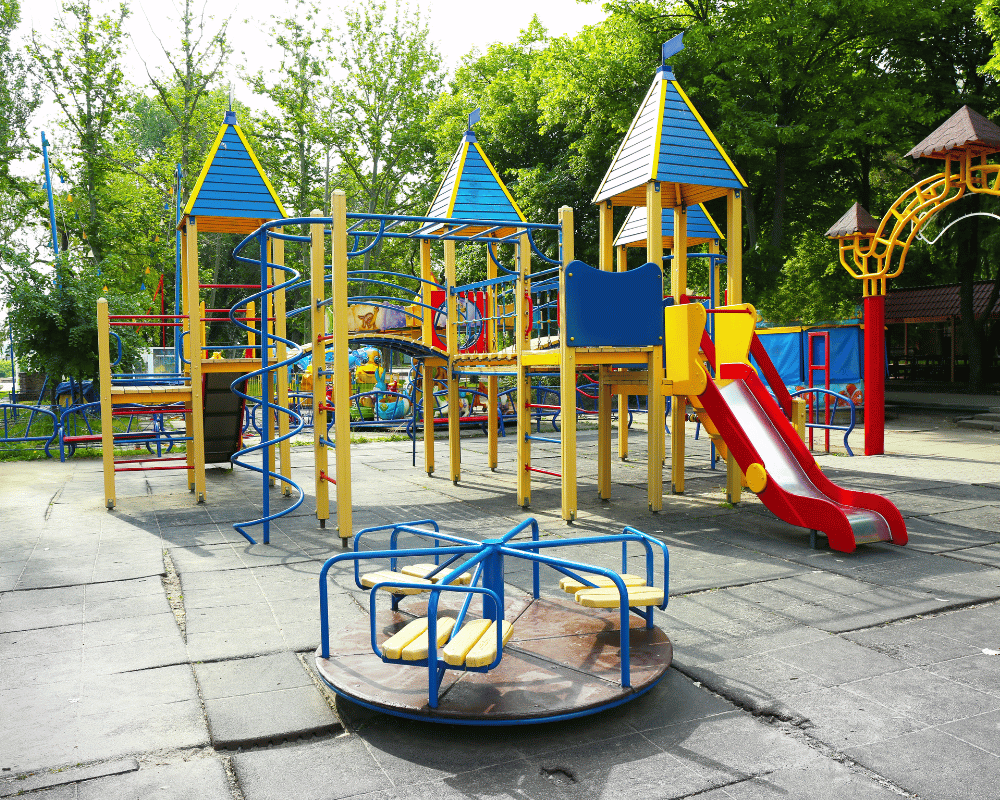 Homepage 1 by Bluejayset Playground Heaven Colorful playground and merry-go-round in public park | Bluejayset Playground Heaven