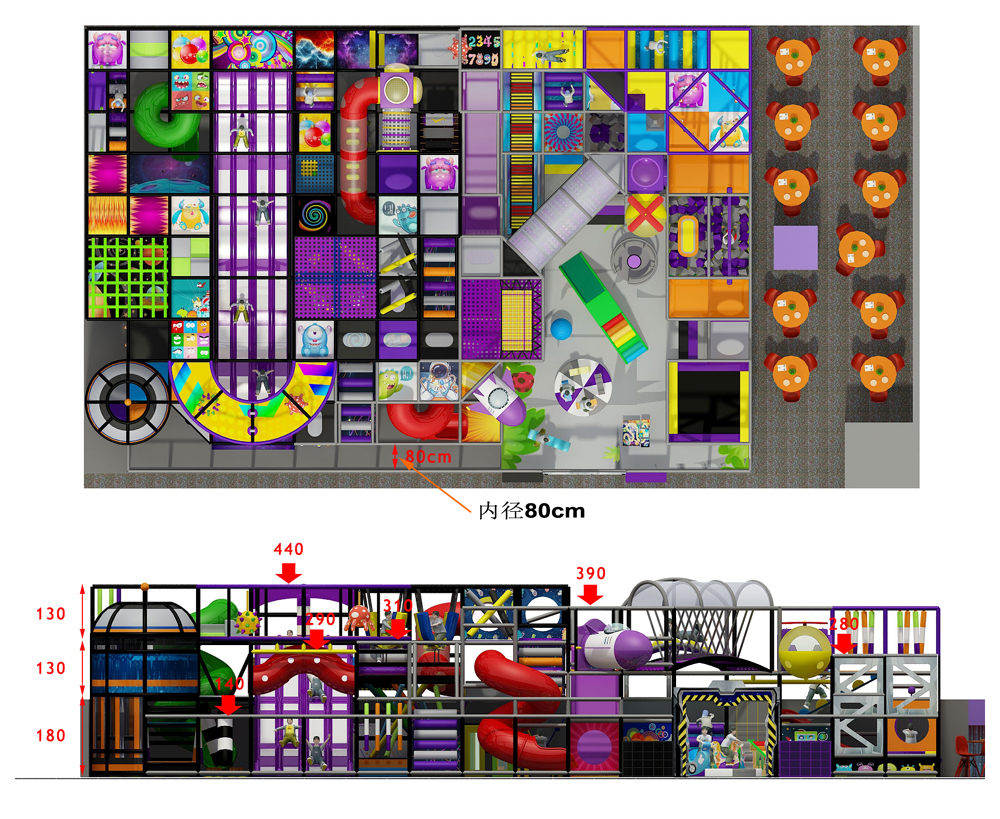 BJ-B1602 - kids indoor playground - Indoor Playgrounds | Bluejayset Playground Heaven