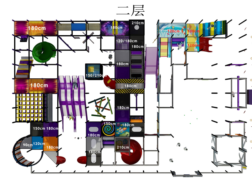 BJ-B1602 - kids indoor playground - Indoor Playgrounds | Bluejayset Playground Heaven