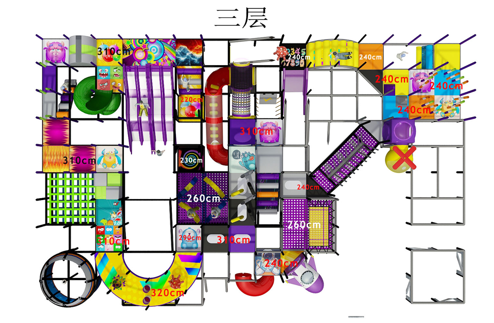 BJ-B1602 - kids indoor playground - Indoor Playgrounds | Bluejayset Playground Heaven