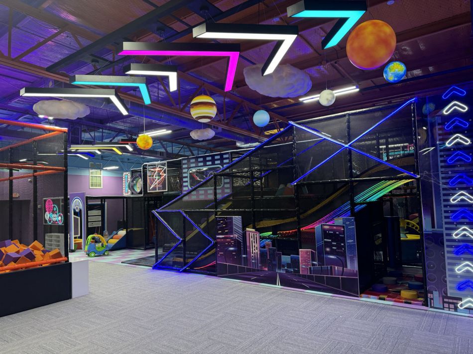 BJ-B1603 - Neon light Indoor playground - Indoor Playgrounds | Bluejayset Playground Heaven