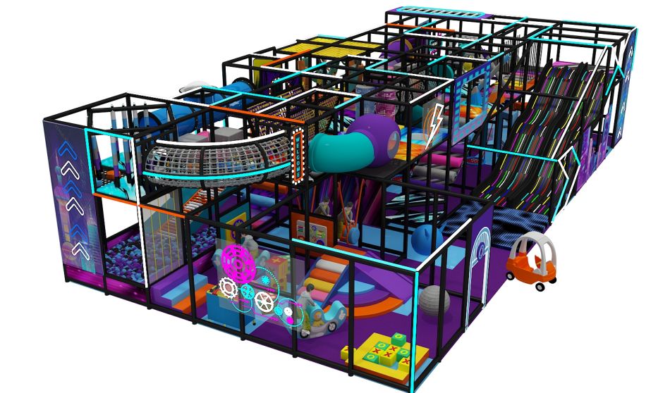 BJ-B1603 - Neon light Indoor playground - Indoor Playgrounds | Bluejayset Playground Heaven
