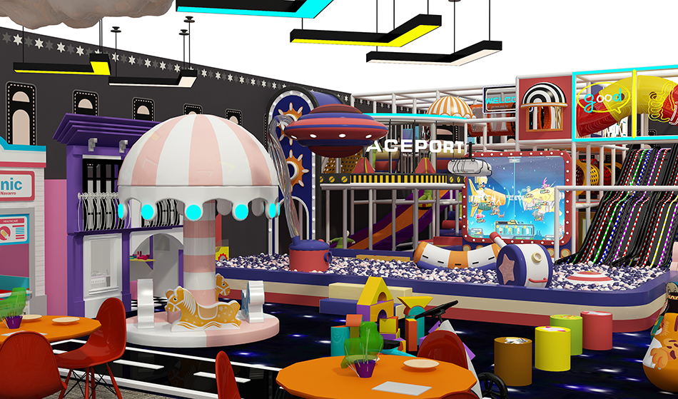 BJ-B1605 - Neon Indoor playground - Indoor Playgrounds | Bluejayset Playground Heaven