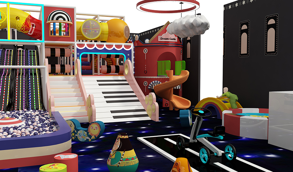 BJ-B1605 - Neon Indoor playground - Indoor Playgrounds | Bluejayset Playground Heaven