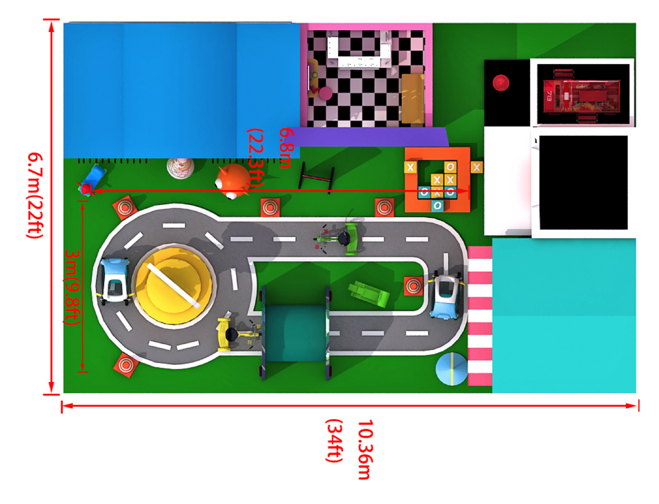 BJ-B1608 - Pretend city - Indoor Playgrounds | Bluejayset Playground Heaven