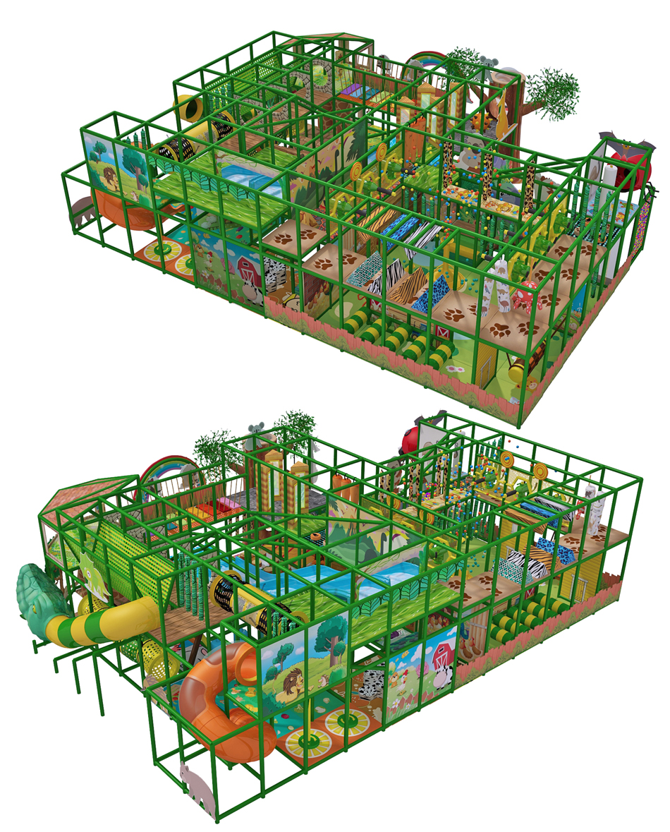 BJ-B1611 - indoor playground for kids - Indoor Playgrounds | Bluejayset Playground Heaven