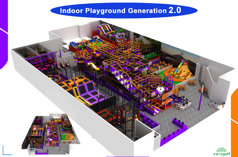 BJ-B1901 - Indoor Family Entertainment Center G3.0 - Indoor Playgrounds | Bluejayset Playground Heaven