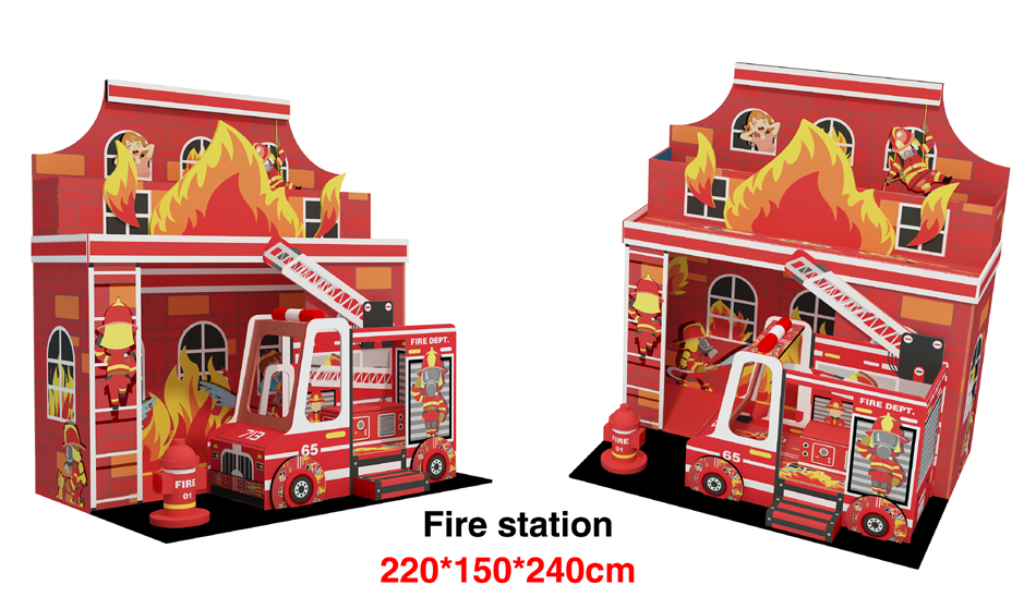 BJ-B1802 - Kids Pretend City Playground - Indoor Play Centers | Bluejayset Playground Heaven